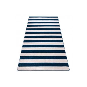 3kraft Kusový koberec SKETCH CALLUM modrý / bílý - pruhovaný, velikost 120x170