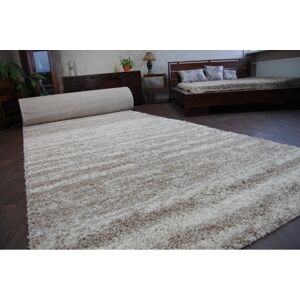 3kraft Kusový koberec SHAGGY Loba 5cm béžový, velikost 300x400