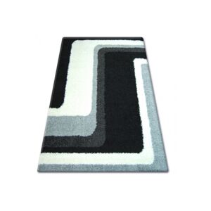 Dywany Lusczow Kusový koberec SHAGGY ZENA CLAIRE bílý / černý, velikost 160x220