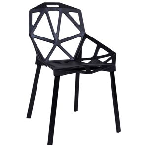 TZB Prolamované židle VECTOR černé - 4 kusy